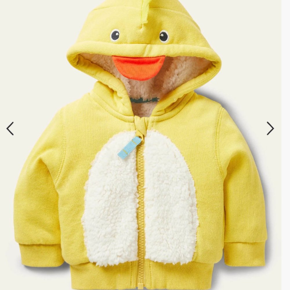Mini Boden Chick Hoodie NWT, Size 18-24M